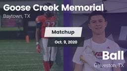 Matchup: Goose Creek vs. Ball  2020