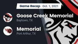 Recap: Goose Creek Memorial  vs. Memorial  2021