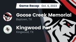 Recap: Goose Creek Memorial  vs. Kingwood Park  2023