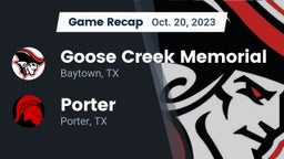 Recap: Goose Creek Memorial  vs. Porter  2023