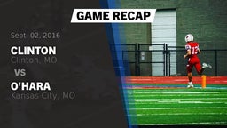 Recap: Clinton  vs. O'Hara  2016