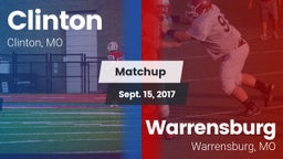 Matchup: Clinton  vs. Warrensburg  2017