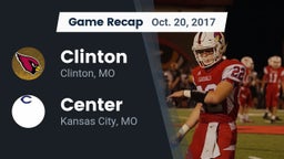 Recap: Clinton  vs. Center  2017