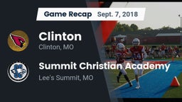 Recap: Clinton  vs. Summit Christian Academy 2018