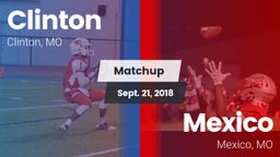 Matchup: Clinton  vs. Mexico  2018