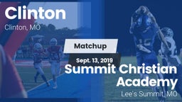 Matchup: Clinton  vs. Summit Christian Academy 2019