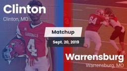Matchup: Clinton  vs. Warrensburg  2019