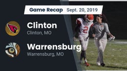 Recap: Clinton  vs. Warrensburg  2019