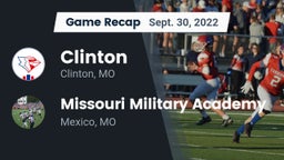 Recap: Clinton  vs. Missouri Military Academy  2022