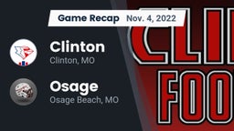 Recap: Clinton  vs. Osage  2022