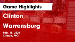 Clinton  vs Warrensburg Game Highlights - Feb. 15, 2020