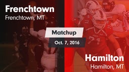 Matchup: Frenchtown High vs. Hamilton  2016