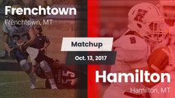 Matchup: Frenchtown High vs. Hamilton  2017