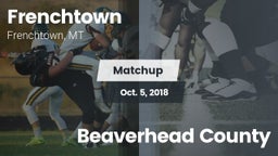 Matchup: Frenchtown High vs. Beaverhead County 2018