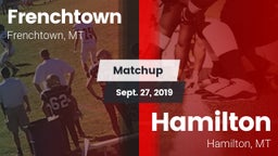 Matchup: Frenchtown High vs. Hamilton  2019