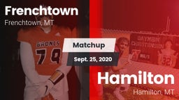 Matchup: Frenchtown High vs. Hamilton  2020