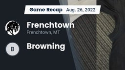 Recap: Frenchtown  vs. Browning 2022