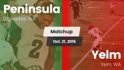 Matchup: Peninsula High vs. Yelm  2016