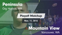 Matchup: Peninsula High vs. Mountain View  2016