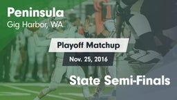Matchup: Peninsula High vs. State Semi-Finals 2016