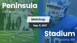 Matchup: Peninsula High vs. Stadium  2017