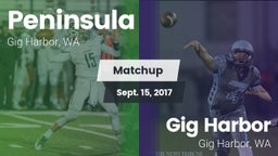 Matchup: Peninsula High vs. Gig Harbor  2017