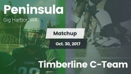 Matchup: Peninsula High vs. Timberline C-Team 2017