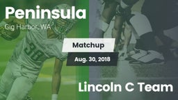 Matchup: Peninsula High vs. Lincoln C Team 2018
