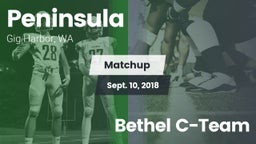 Matchup: Peninsula High vs. Bethel C-Team 2018