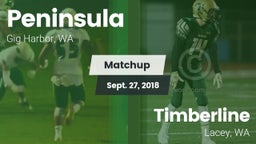 Matchup: Peninsula High vs. Timberline  2018