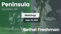 Matchup: Peninsula High vs. Bethel Freshman 2019