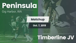 Matchup: Peninsula High vs. Timberline JV 2019