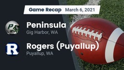Recap: Peninsula  vs. Rogers  (Puyallup) 2021