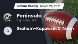 Recap: Peninsula  vs. Graham-Kapowsin C Team 2021