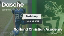 Matchup: Dallas Christian Hom vs. Garland Christian Academy  2017