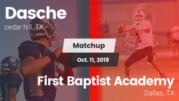 Matchup: Dallas Christian Hom vs. First Baptist Academy 2019
