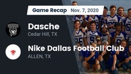 Recap: Dasche vs. Nike Dallas Football Club 2020