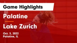 Palatine  vs Lake Zurich  Game Highlights - Oct. 3, 2022