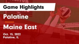 Palatine  vs Maine East  Game Highlights - Oct. 15, 2022