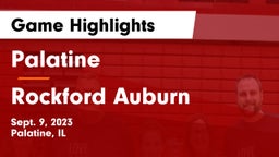 Palatine  vs Rockford Auburn  Game Highlights - Sept. 9, 2023