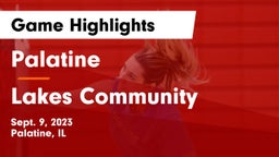Palatine  vs Lakes Community  Game Highlights - Sept. 9, 2023