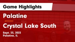 Palatine  vs Crystal Lake South  Game Highlights - Sept. 23, 2023