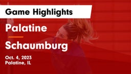 Palatine  vs Schaumburg  Game Highlights - Oct. 4, 2023