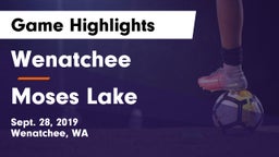 Wenatchee  vs Moses Lake  Game Highlights - Sept. 28, 2019