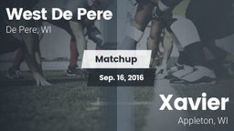 Matchup: West De Pere vs. Xavier  2016