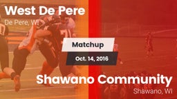 Matchup: West De Pere vs. Shawano Community  2016