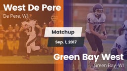 Matchup: West De Pere vs. Green Bay West 2017