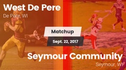 Matchup: West De Pere vs. Seymour Community  2017
