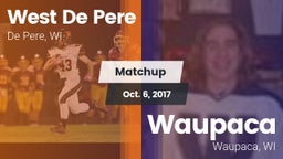 Matchup: West De Pere vs. Waupaca  2017