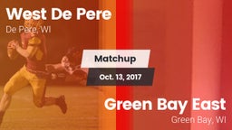Matchup: West De Pere vs. Green Bay East  2017